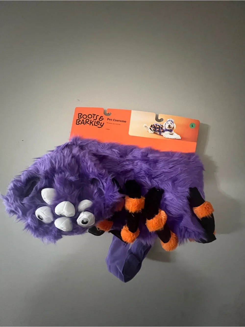 Boots & Barkley Purple Spider Dog Halloween Costume Large NWT